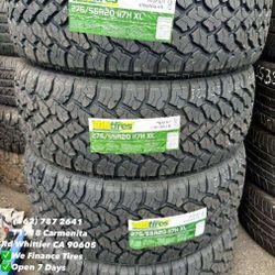 275/55R20 TBB ALL TERRAIN TODO TERRENO New Set of Tires Installed and Balanced Set de Llantas Nuevas Instaladas y Balanceadas