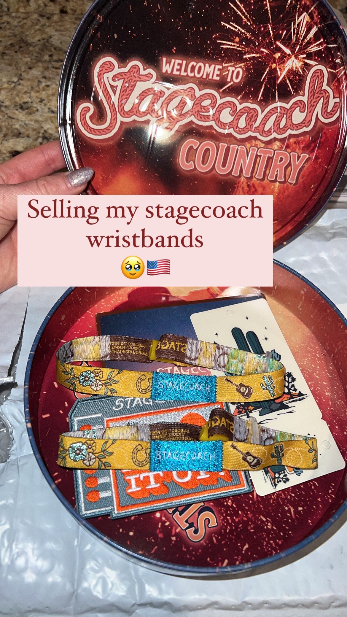Stagecoach wristbands 