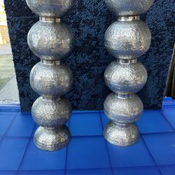 Brand New Candle Holder Metal Silver