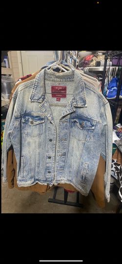 Men’s jean jacket Nipsey Hussle graphic