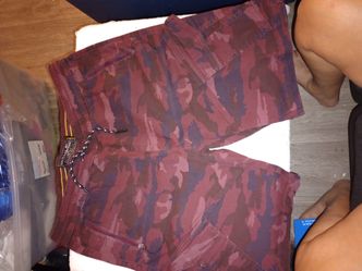 Men camo cargo shorts