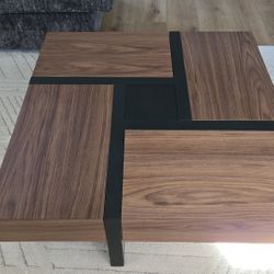 Coffee Table with 4 Hidden Drawers