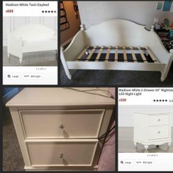 Day Bed And Night Stand