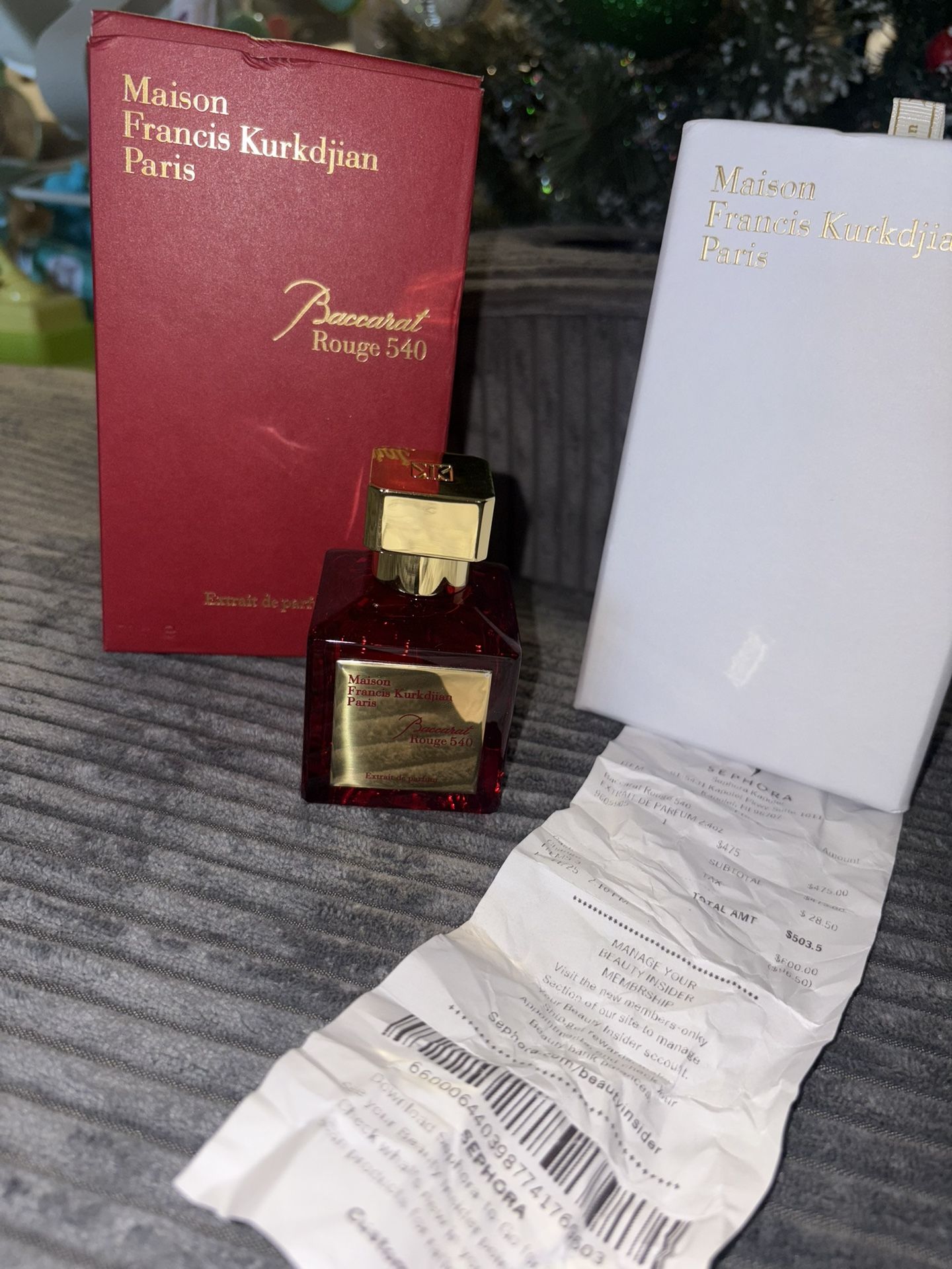 Baccarat Rouge 540 Extrait De Parfum Maison Francis 70mL with receipt