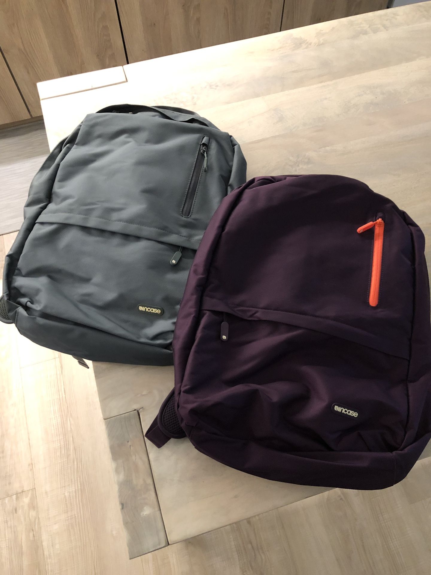 INCASE backpacks with soft built in laptop sleeve