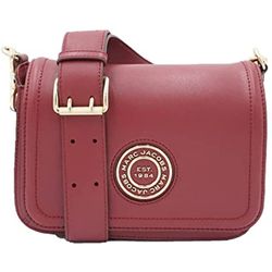 Authentic Marc Jacobs H900L01RE21 Syrah Women's Full Flap Logo Shoulder Bag