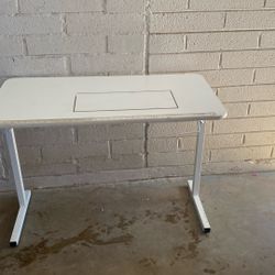 White Foldable Sewing Desk