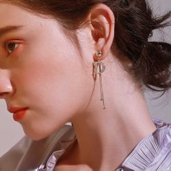 D Hanging Drop Earrings For Women Crystal