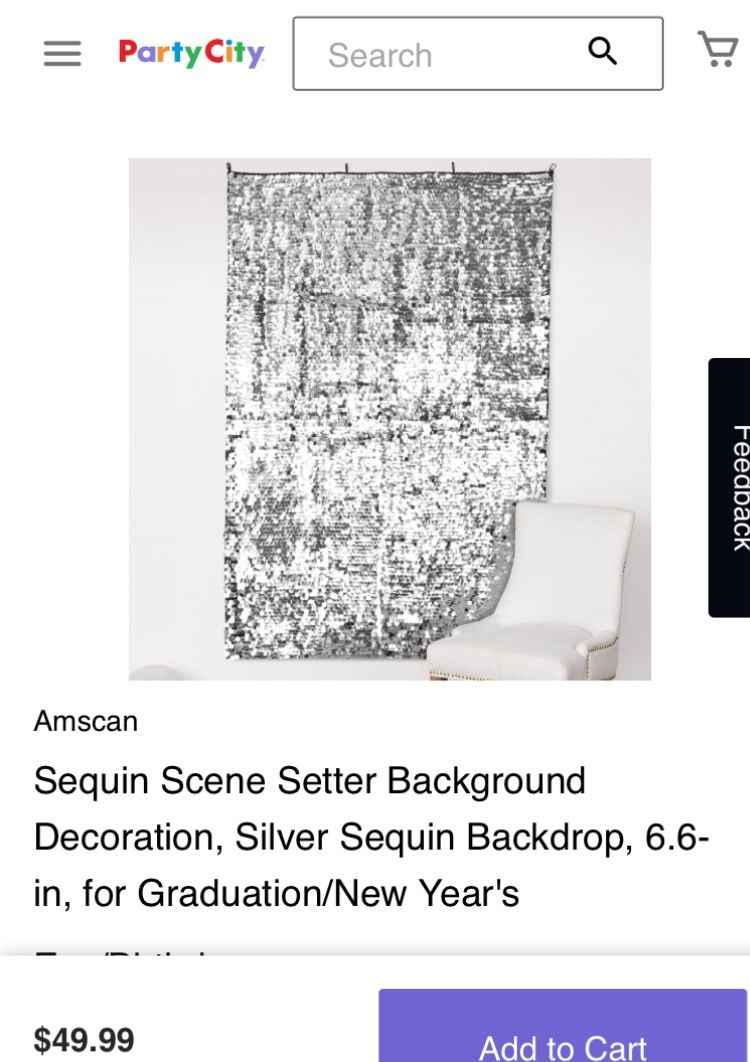 Metallic Silver Photo Party Backdrop Decoration-Ahwatukee