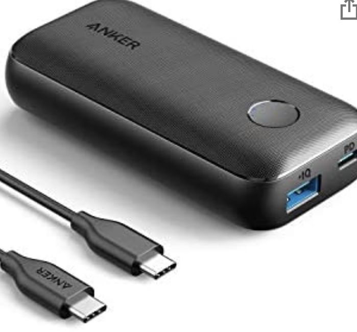 Anker PowerCore 10000 PD Redux, 10000mAh Portable Charger USB-C Power Delivery (18W) Power Bank