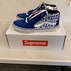 Supreme Vans Grosso Mid S Logo Royal