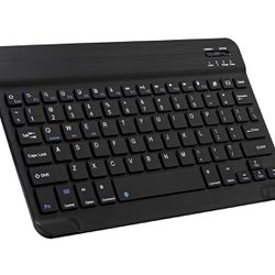 Ultra-Slim Bluetooth Keyboard Portable Mini Wireless Keyboard Rechargeable for Apple iPad iPhone Samsung Tablet Phone Smartphone iOS Android Windows (