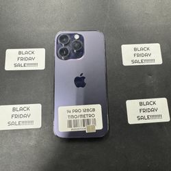 Black Friday Sale! iPhone 14 Pro 128gb T-Mobile/Metro 