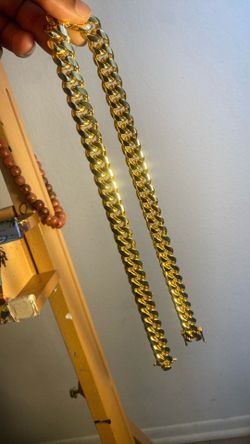 18k 16mm 24inch Cuban link Chain