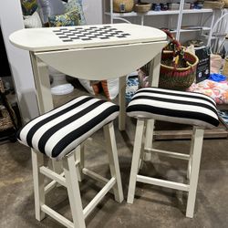 ** REFINISHED PUB TABLE SET **