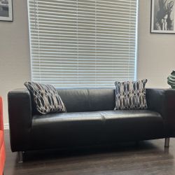 3 Persons Leather Sofa 70”W