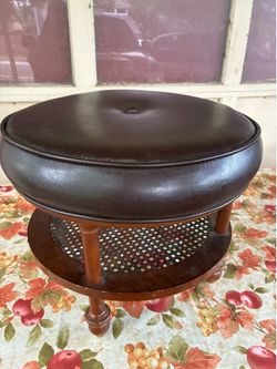 Round Tufted Foot Stool.    South Austin.