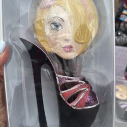 High Heeled Shoe Brush Holder 