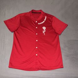 Manfinity 2pcs Red Rose Outfit. Size Large. 95% Polyester 5% Elastane