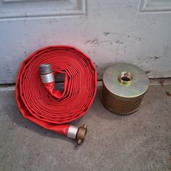 Pvc Discharge Hose & Strainer "Items Are Available" Package Deal Only 