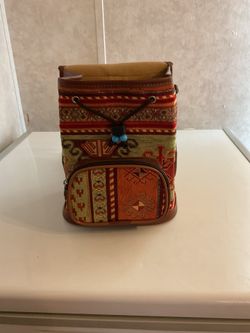 Turkish Handbag Backpack Aztec Red 
