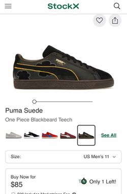 Puma One Piece Blackbeard Size 10