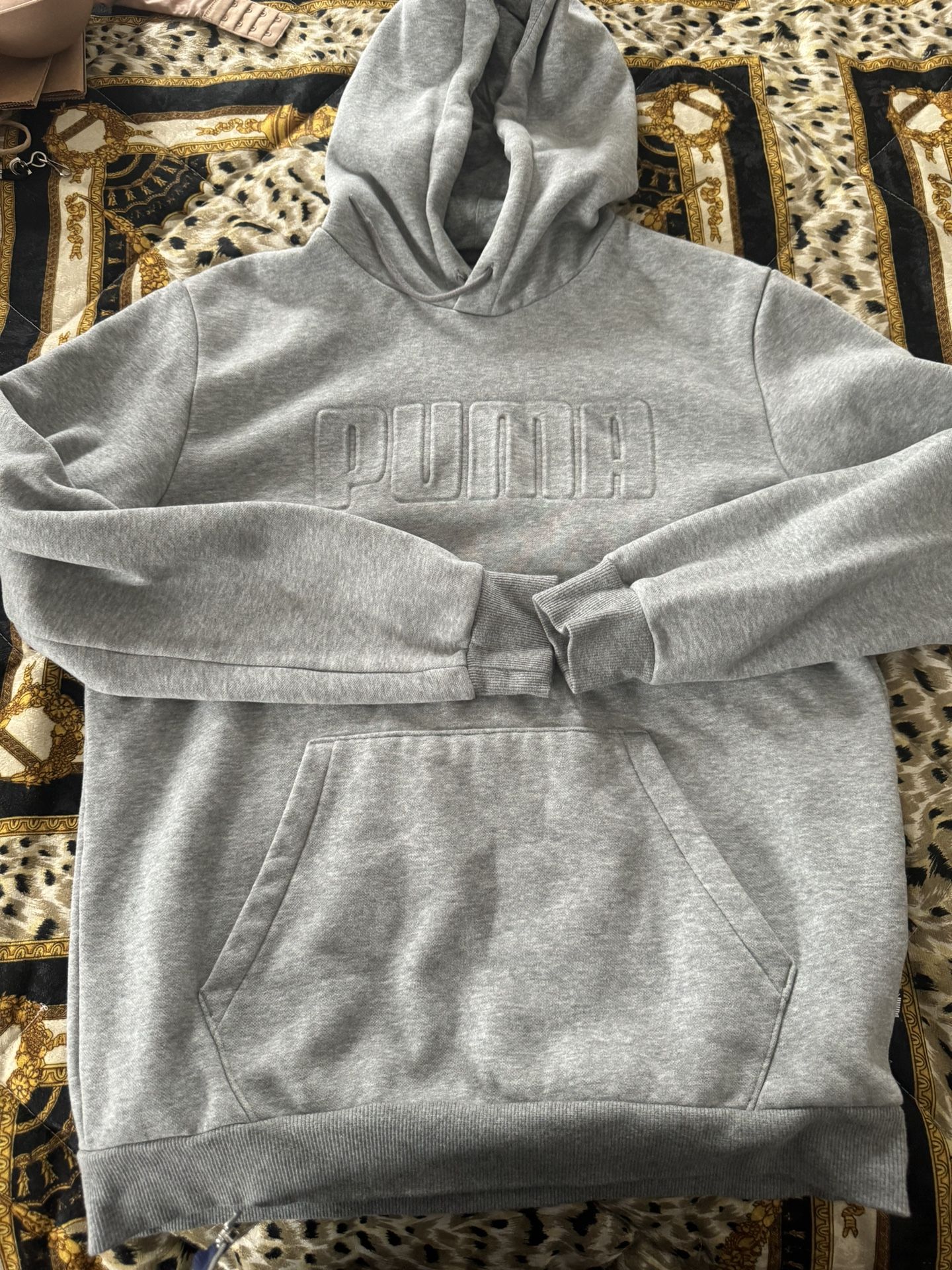 Puma women’s hoodie size M grey