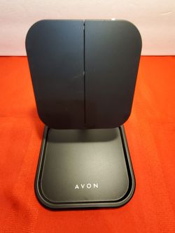 Avon black 3 sided portable folding vanity mirror