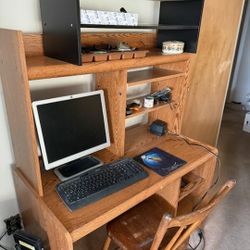 Computer Desk With Shelves - Free