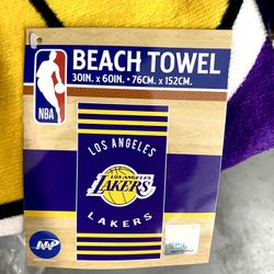 Los Angeles Lakers 30”x60” Beach Towel 
