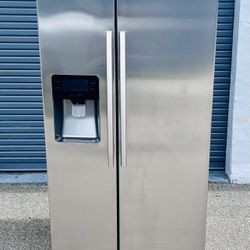 ❄️ Samsung 25 Cu. Ft. Side-by-Side Refrigerator – Stainless Steel  FREE DRIP OFF! ❄️