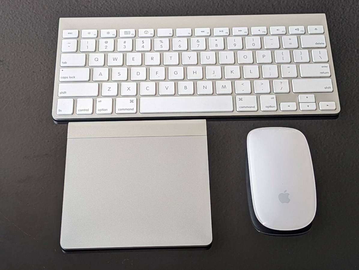 Combo Apple A1296 Magic Mouse + A1314 Wireless Keyboard + A1339 Track Pad Bluetooth