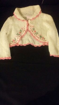 Off white Knitted Half Body Cardigan