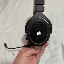 Corsair Gaming Headphones, With Stand And Logitech Speakers