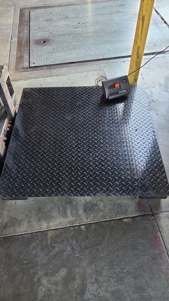 SAGA DIGITAL PALLET SHIPPING PLATFORM FLOOR SCALE WITH RAMPS 48x48 professional commercial heavy duty scale