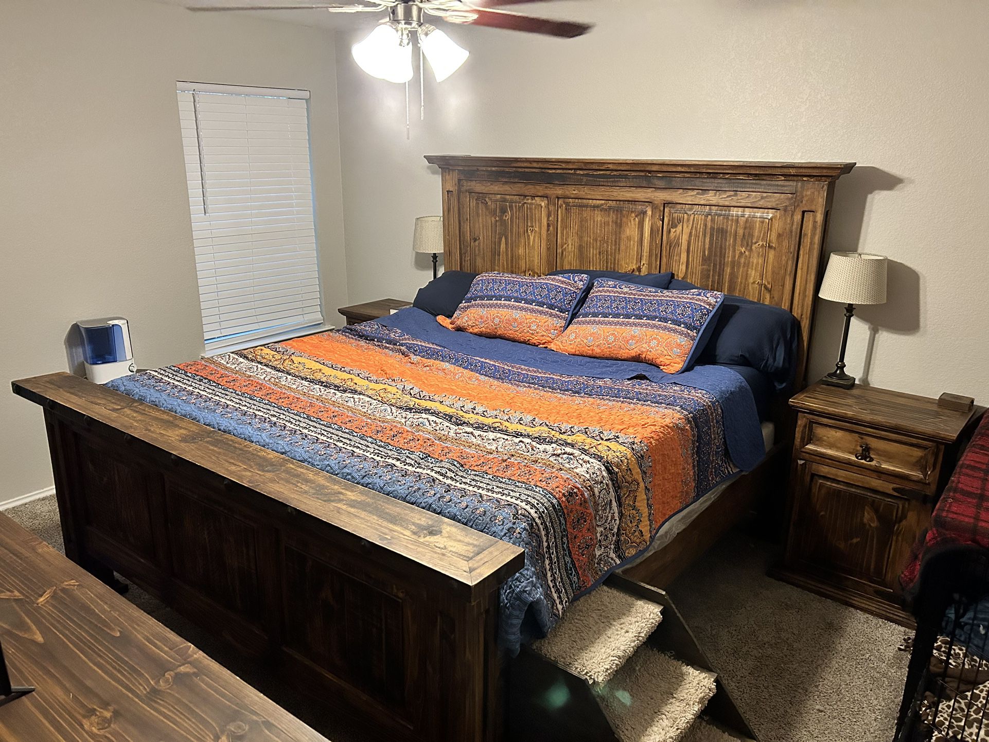 Rustic Oversized Bedroom Set