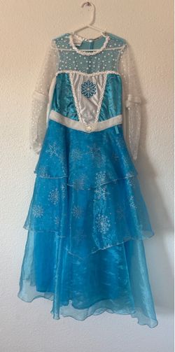 Frozen Elsa snowflake costume dress sz 7/8