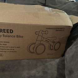 SEREED Colorful Lighting Baby Balance Bike, Toys for 1 Year Old Boys Girls, 12-24 Month Toddler Balance Bike with 4 Silence Wheels, First Birthday Gif