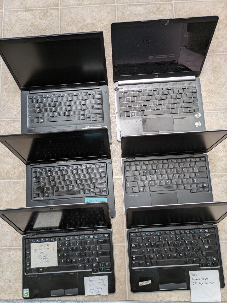 Dell And Hp Laptops For Parts