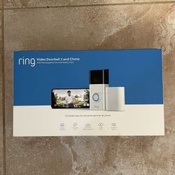 Ring Video Doorbell 2 and Chime 1080P HD Video