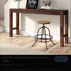 Solid Wood Base Table/Sofa Table BRAND NEW