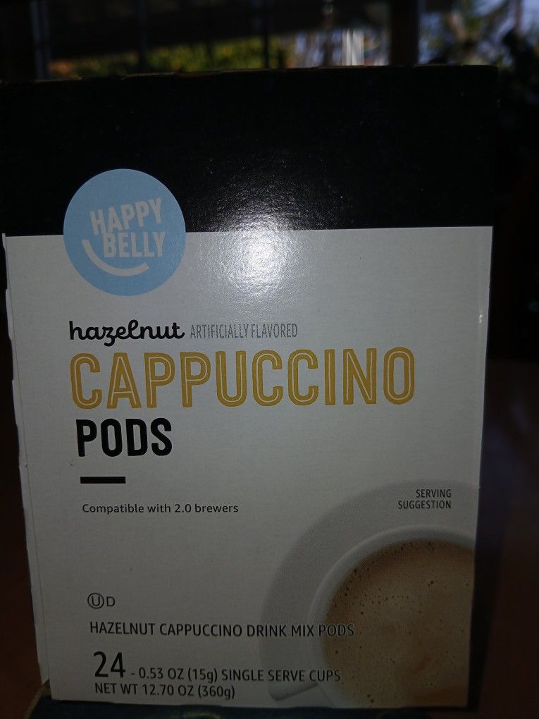 NIB 24 Hazelnut Cappuccinos K-cup 7 More Boxes Available
