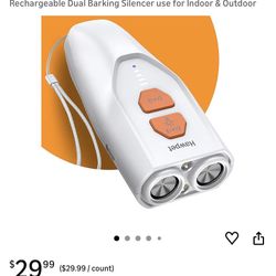 Ultrasonic Dog Bark Deterrent Devices - Hawpet Barks No More Dog Training device, Alternative Anti Bark Device for Dogs, Rechargeable Dual Barking Sil