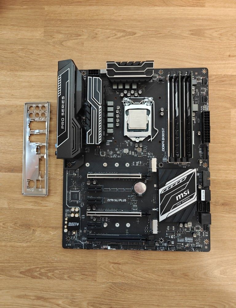 MSI Z270 Sli Plus Gaming Motherboard, CPU, And 32GB DDR4 RAM Intel Like AMD Gigabyte ASUS