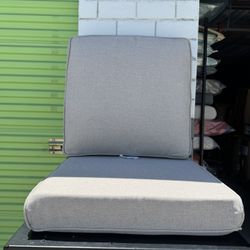 Outdoor Chair Cushions- 22 X 25 Inch High Density Sponge Patio Cushions Deep Seat Patio Furniture Cu
