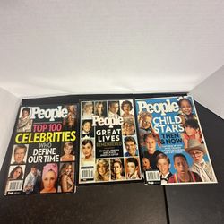 People Magazine Special Issues Lot 3 Child Stars Great Lives Top 100 Celebrities