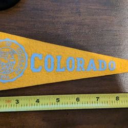 Vintage University Of Colorado Mini Pennant 