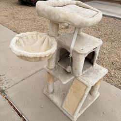 Feandrea 40” Beige Cat Tree Condo 