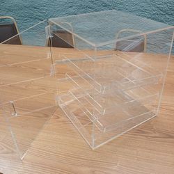 3 Glass Pastry Display Cases