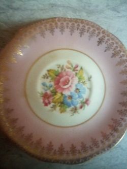 Vintage New England China Tea Cup And Saucer Set Never Used Located In Palm Springs Ca 